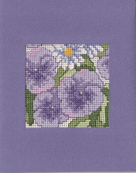 Kartka na Dzień Ojca. Haft krzyżykowy