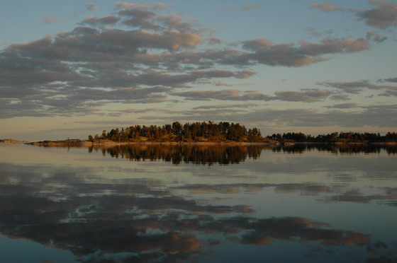 закат на Раханиеми. Ладога 2006