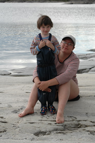 это мы на каменном острове. Ладога 2006