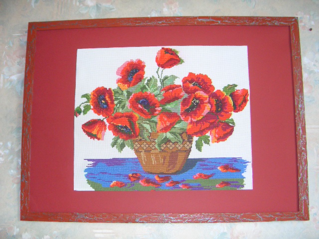 Маки. Вышивка