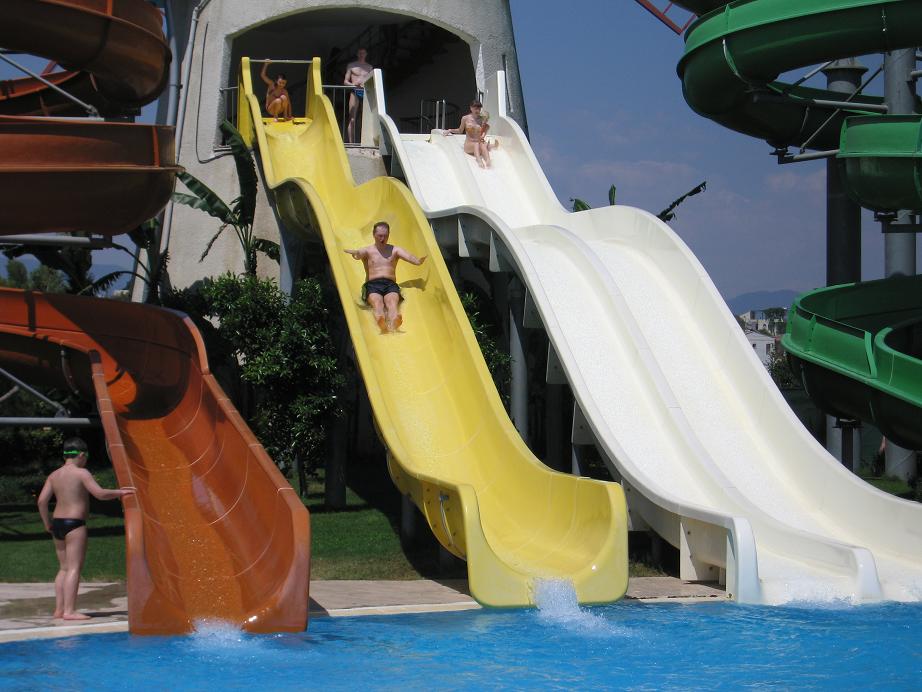 В аквапарке. Турция 2006