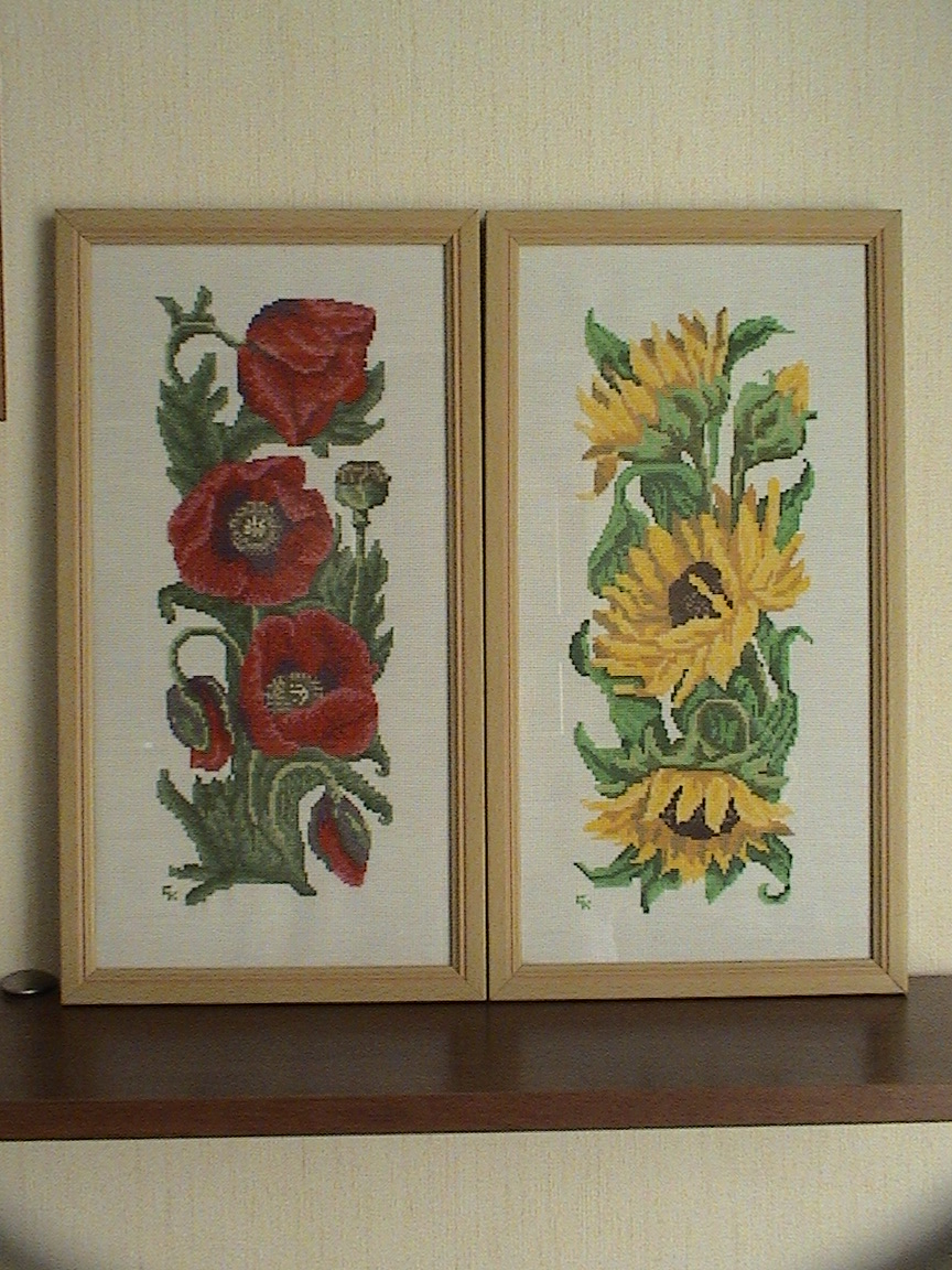 Подсолнухи и Маки 'Золотое Руно'. Мои работы