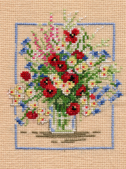 Букет с маками. 