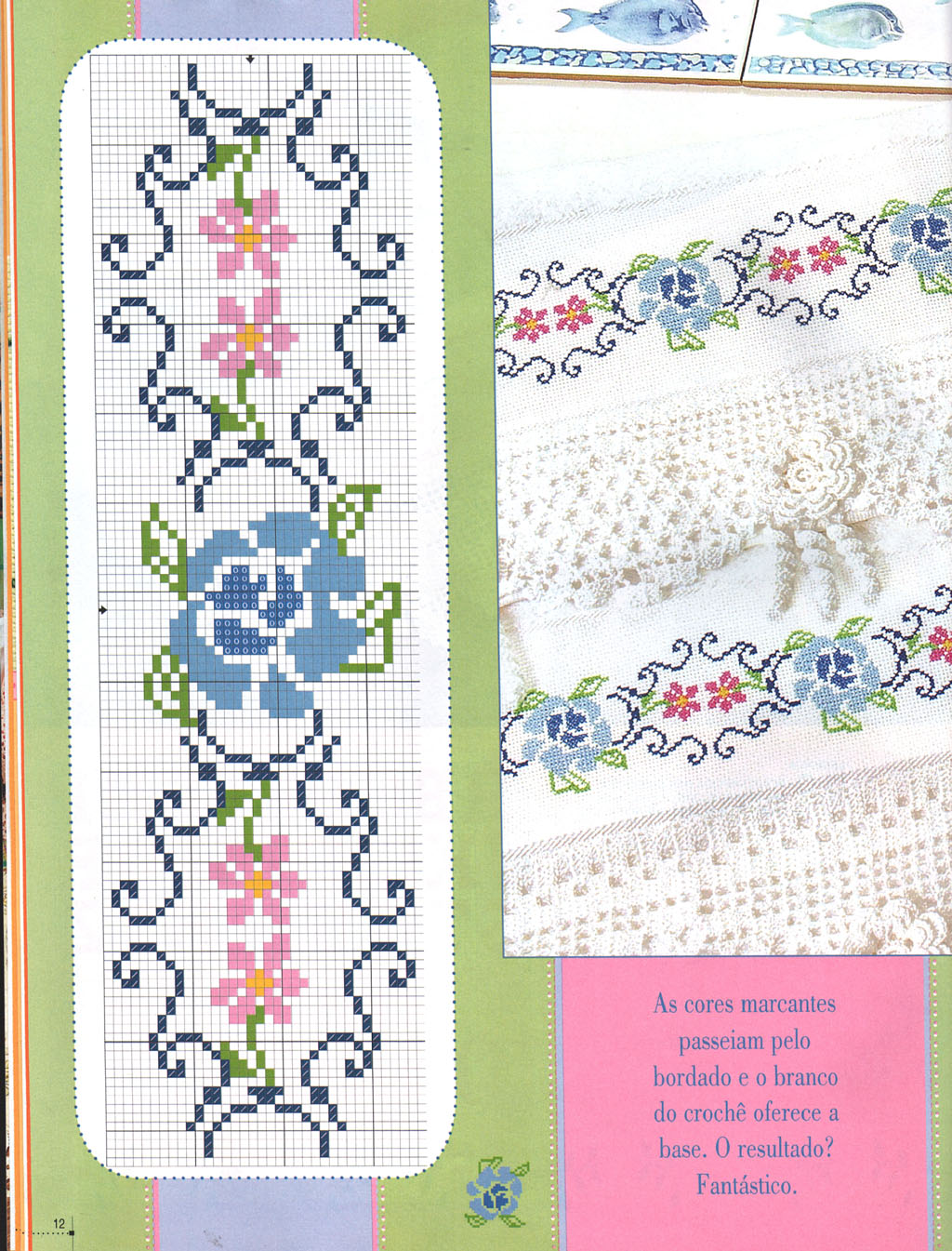 Ponto de cruz & croche #04