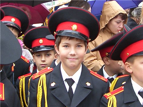 Первый день кадетства. Дети