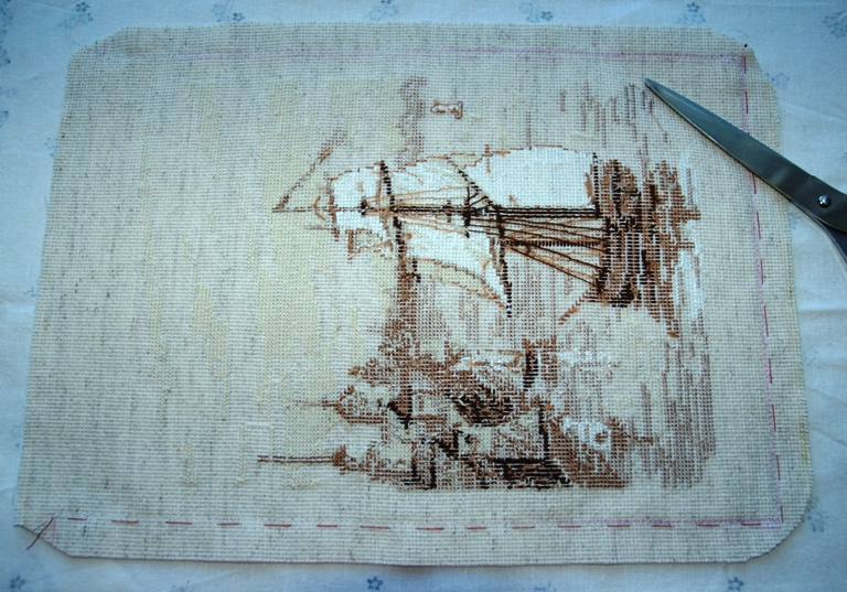 Сшили.. Оформление в раму