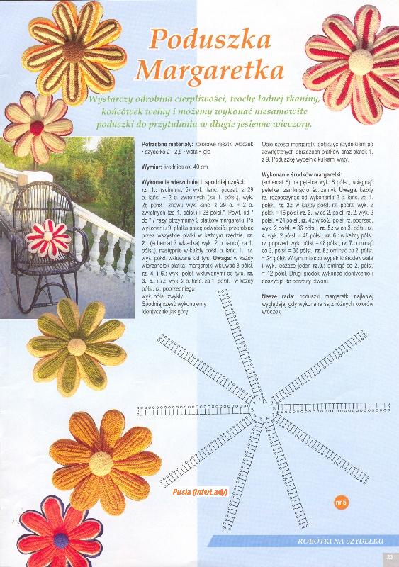 Poduszka Margaretka. Poduszki