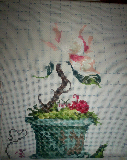 Sunset Урна с магнолиями 