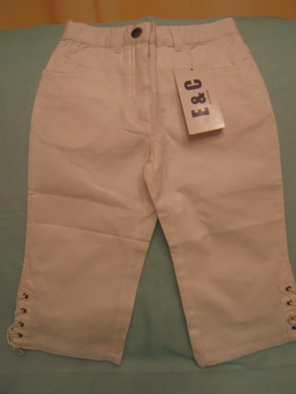 Капри со шнуровкой,  для девочки, арт. 008. Лето для девочек