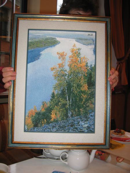 Вышито по дизайну  Стичера (Бушуева СА). встреча 2 января 2007 года