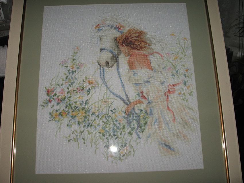 Девушка и лошадь. Мои работы