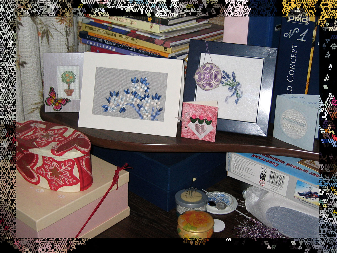 Уголок вышивальщицы. 