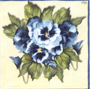 анютины  глазки. Клинские салфетки