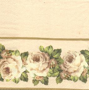 розы бордюр. Клинские салфетки