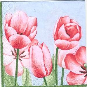 тюльпаны. Клинские салфетки