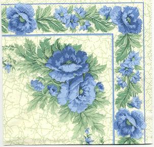 голубой мак. салфетки