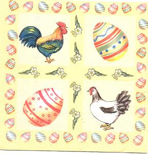 петушки,курочки. салфетки