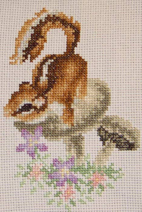 бурундучок. Мои вышитые работы