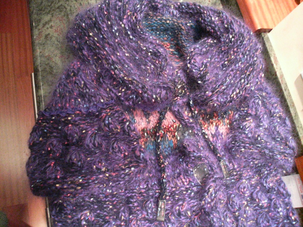 Пальто для дочери.Мохер+CozyWool+Matrix.. 