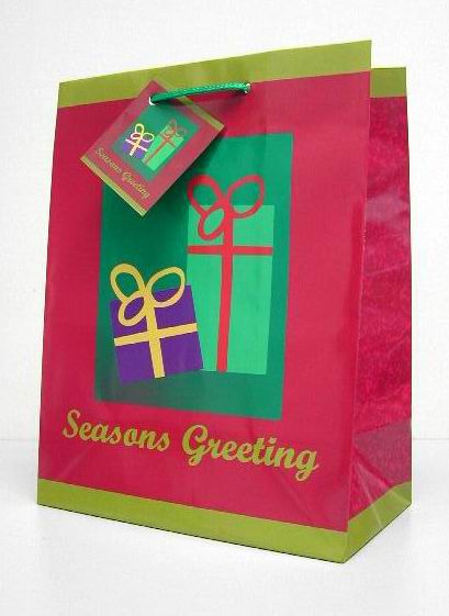 Новогодний подарочный пакет M702. Пакеты НГ