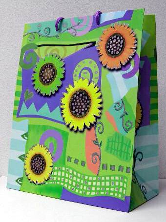 Подарочный пакет с блестками DG-A891. Пакеты