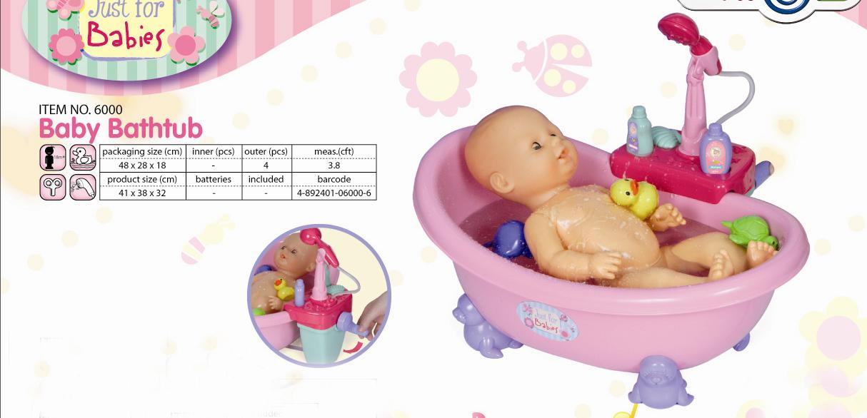 Play 6000	Ванночка для куклы	651,00. playgo