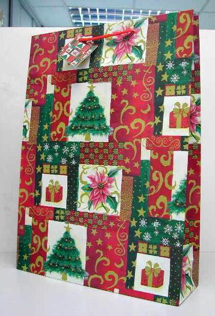 Новогодний подарочный пакет M397. Пакеты НГ