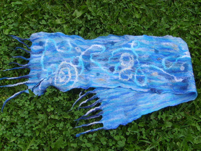 Шарф Голубая лагуна. Шарфы