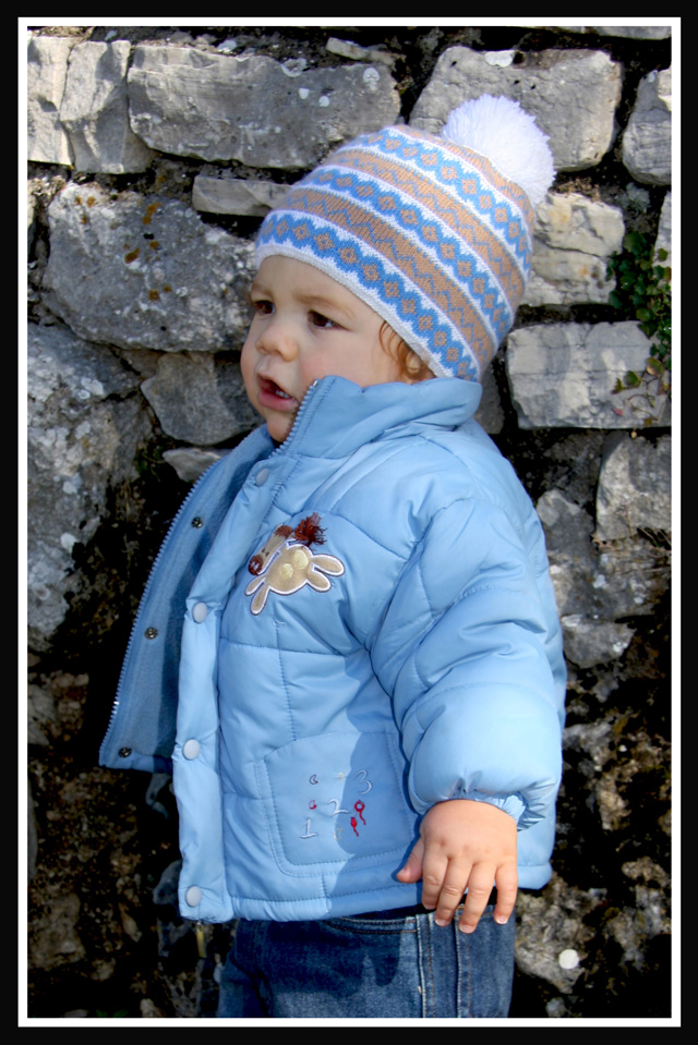 Зимняя шапочка для Саши. Мои работы - вязание