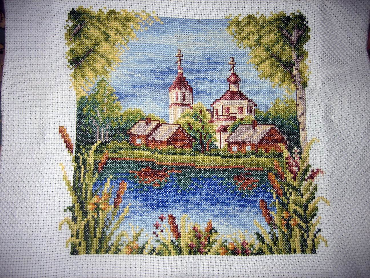Моя церквушка. моя вышивка