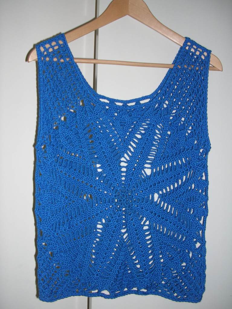 Жилет-медуза. Шерсть, крючок. Мое
