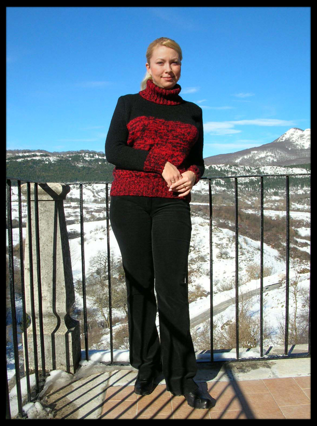 Cпортивный свитерок 2005 г.. Мои работы - вязание