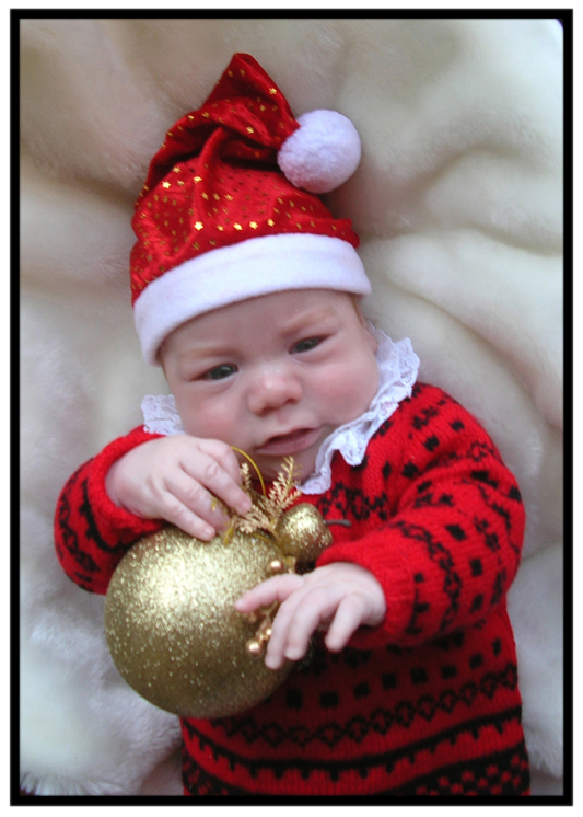 Красно-черный жаккардик на Первое Рождество 2007. Мои работы - вязание