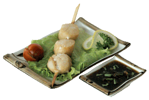 шашлычки из морского гребешка. Все для суши