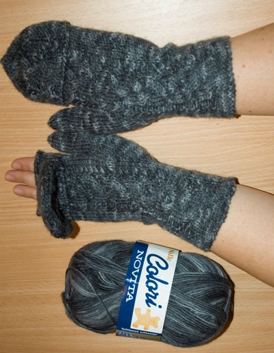 Варежки-митенки. Вязание