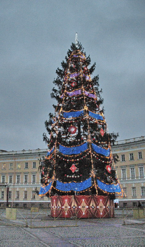 Елка на Дворцовой площади. 