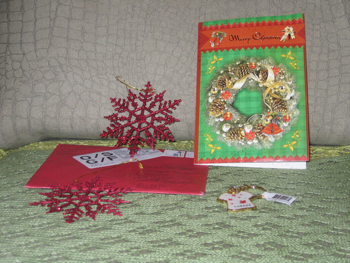 ОТКРЫТКА ОТ ИРИНЫ ИЗ КАНАДЫ. ПОДАРКИ 2008