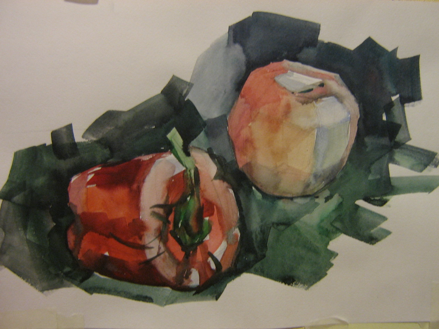 Яблоко с перчиком. Рисунки Дашухи (2007)