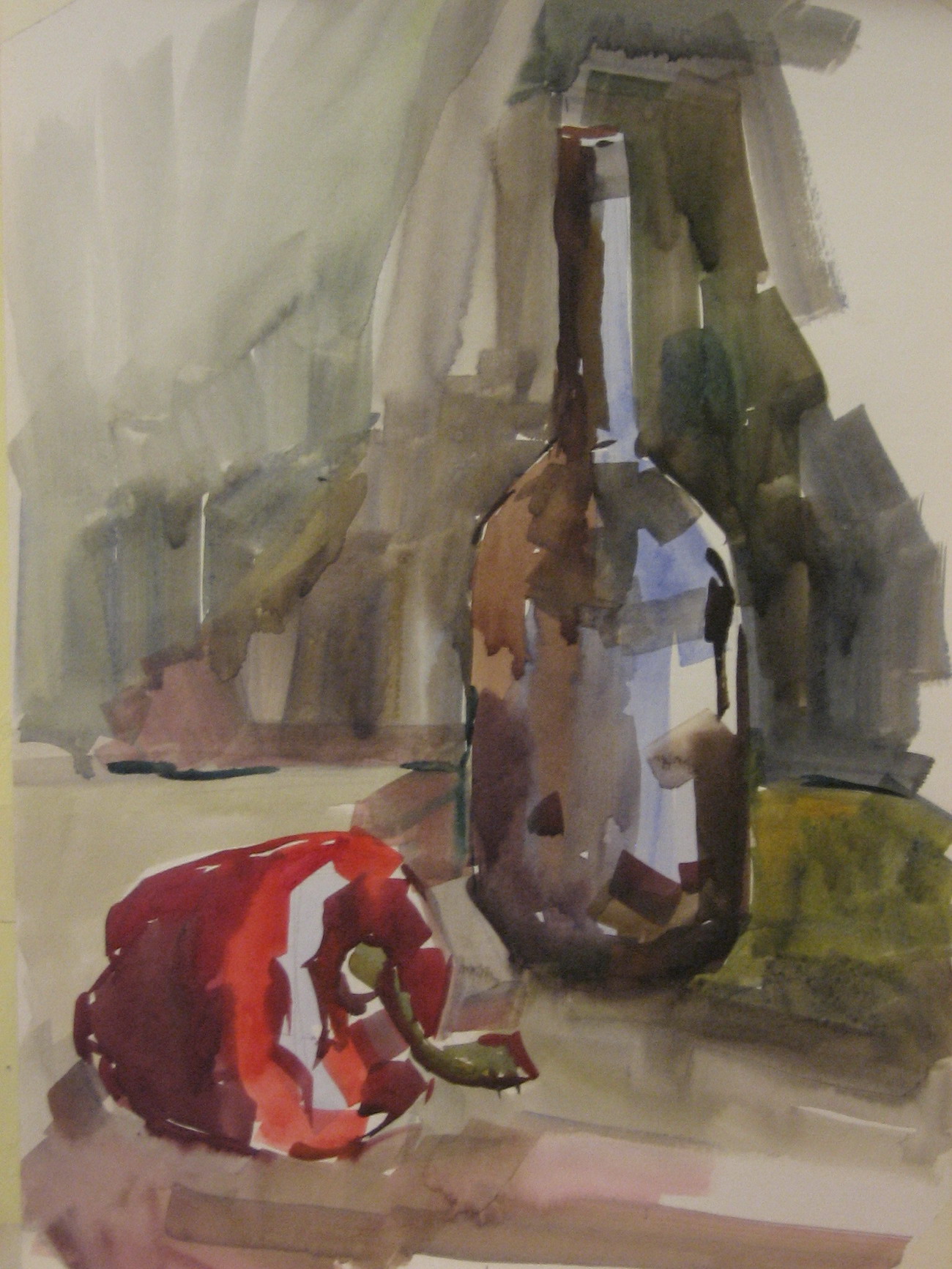 Перчик и бутылка. Рисунки Дашухи (2007)