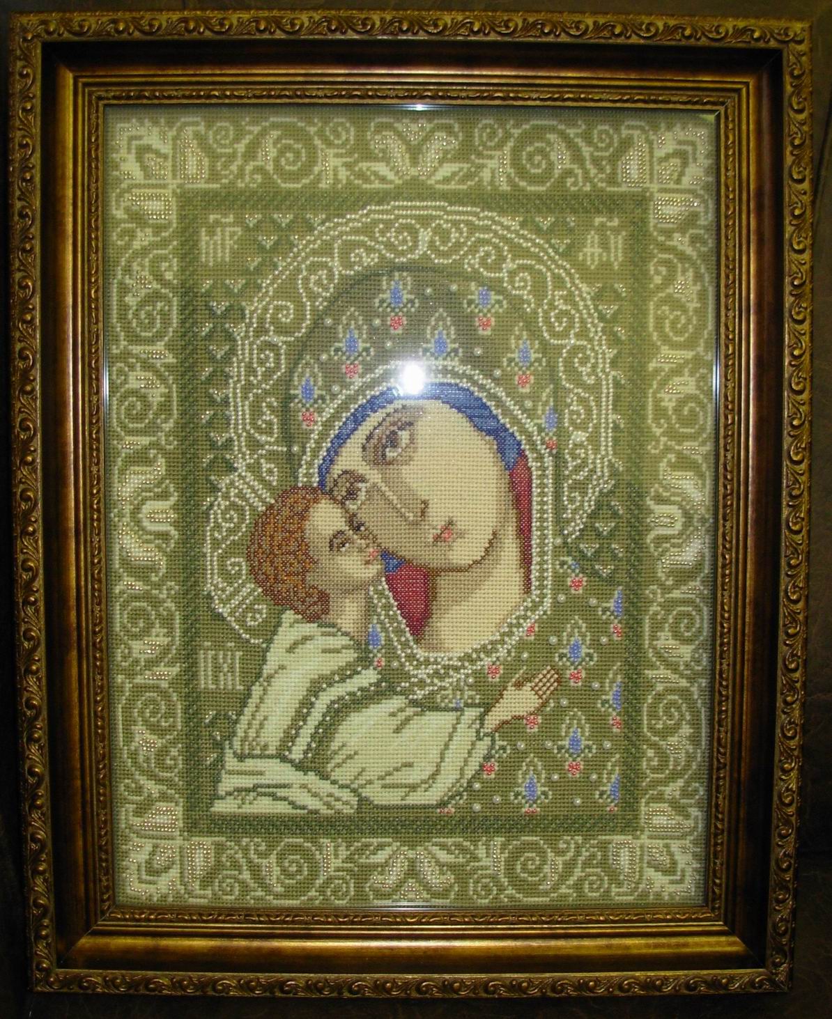 Икона Игоревской Божьей матери. Мои вышивки