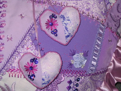 Подушка Сиреневое сердце 4. Подушки