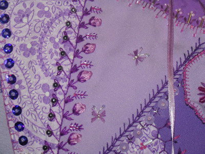 Подушка Сиреневое сердце 6. Подушки