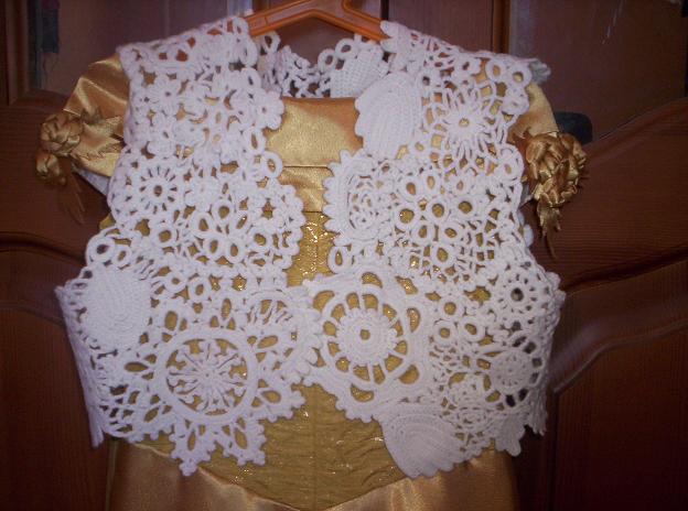 болеро для доченьки. первые вязалки