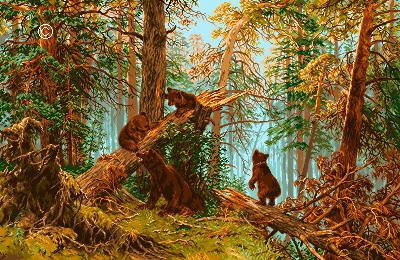 Мишки в лесу. Сейчас вышиваю