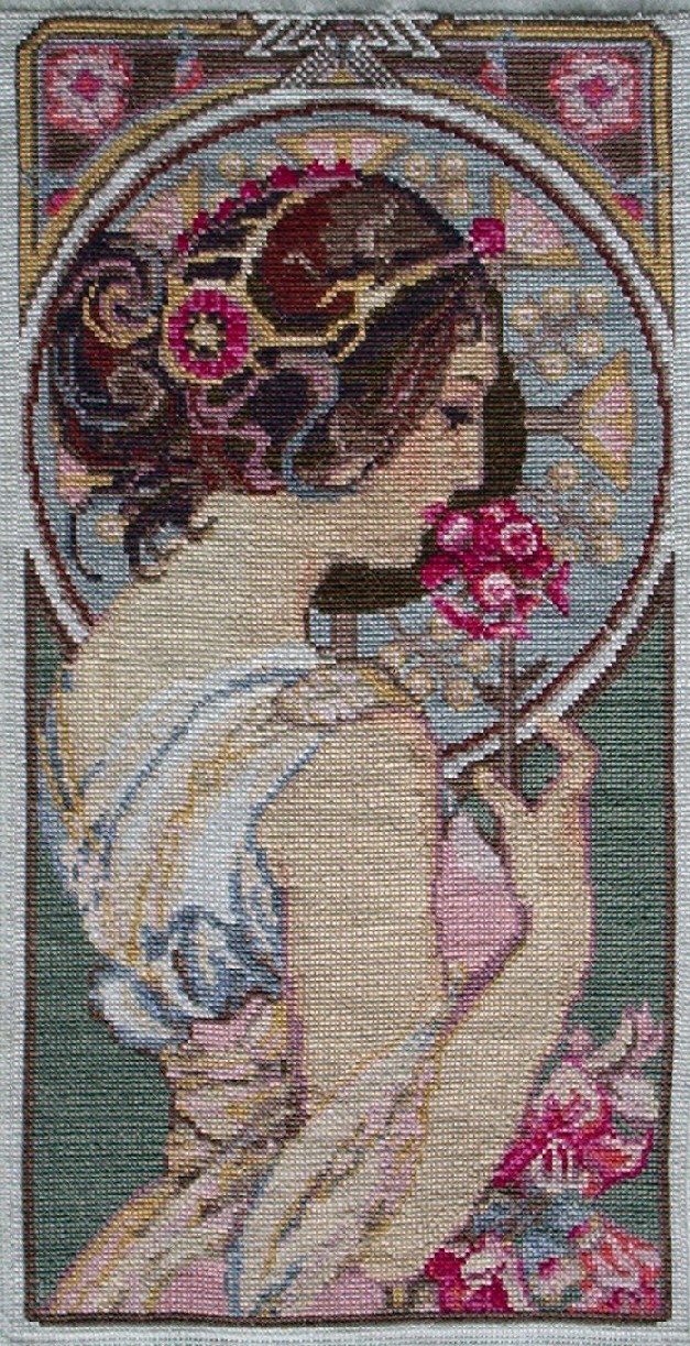 Девушка с цветочком. Мои работы