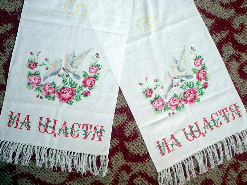 Свадебный рушник. Мои работы