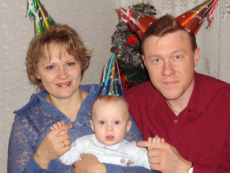 С новым 2007 годом!. семья