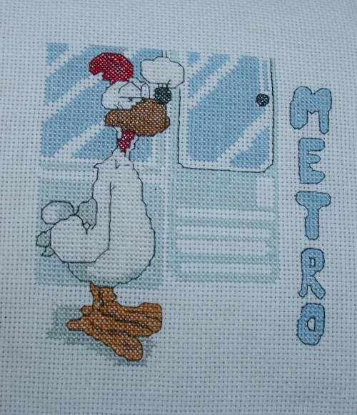 Галльский петух (мотив для Робина). Вышивка крестиком