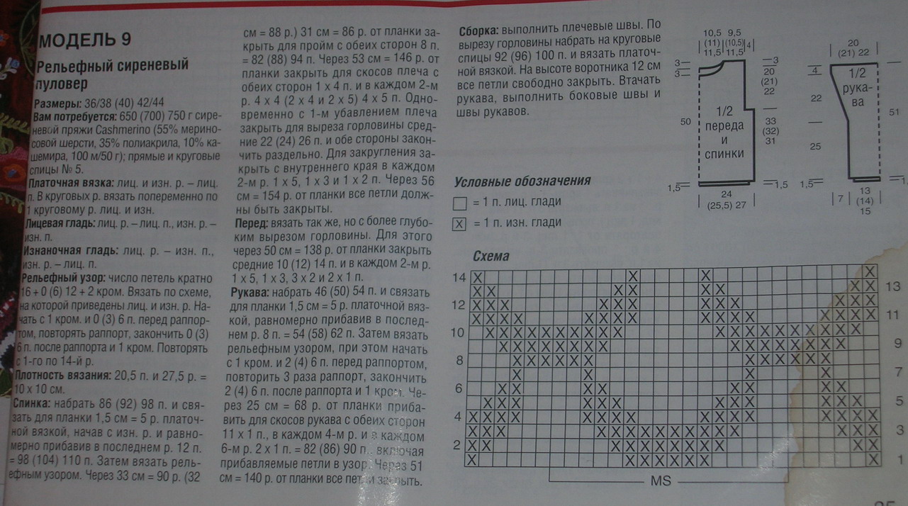 оригинал узор. Мое вязание