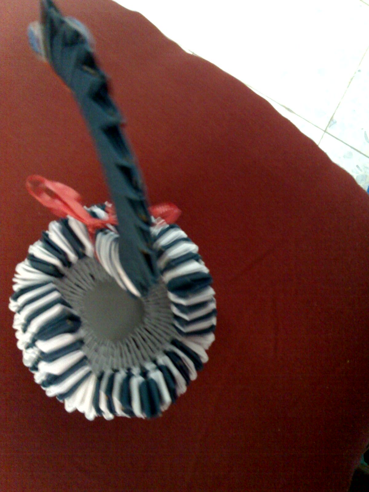 вид сверху. моё объёмное оригами 